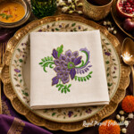 Free Emerald Ornamental Flower Machine Embroidery Design