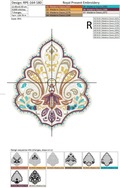 Indian pattern for towel Free Machine Embroidery Design - 2 sizes