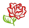 Free Machine Embroidery Design Rose
