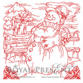 Free Machine Embroidery Design Snowman