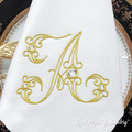 Vintage letter A Free Machine Embroidery Design