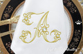Vintage letter A Free Machine Embroidery Design