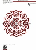 Celtic ornament Free Machine Embroidery Design - 2 sizes