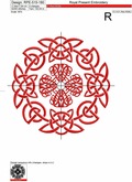 Celtic ornament Free Machine Embroidery Design - 2 sizes