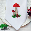 Free orange-cap boletus Mushrooms Machine Embroidery Design