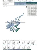 Freesia set Machine embroidery designs - 3 sizes