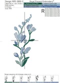Freesia set Machine embroidery designs - 3 sizes