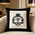 French Queen Bee Crown Machine Embroidery Design - 5 sizes