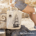 Frigate Scarlet Sails machine embroidery designs - 6 sizes