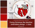 Funny Christmas Rat - 2 sizes