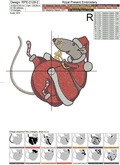Funny Christmas Rat - 2 sizes