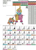 Funny Clown with Puppy Machine Embroidery Design - 4 sizes