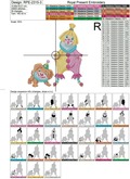 Funny Clown with Puppy Machine Embroidery Design - 4 sizes
