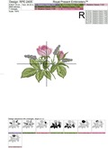 Garden Rose and Lavender  - 3 sizes