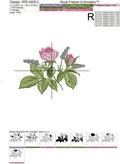 Garden Rose and Lavender  - 3 sizes
