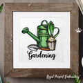 Garden Watering Can Machine embroidery design - 2 sizes
