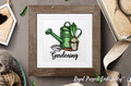 Garden Watering Can Machine embroidery design - 2 sizes