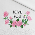 Garland of Roses Machine Embroidery Design - 5 sizes
