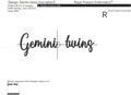 Gemini twins zodiac sign Machine Embroidery Design - 7 sizes