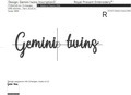 Gemini twins zodiac sign Machine Embroidery Design - 7 sizes