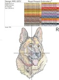 German Shepherd Portrait Large - 3 sizes