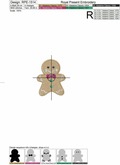 Gingerbread and Christmas Tree Machine Embroidery Designs - 2 in 1