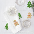 Gingerbread and Christmas Tree Machine Embroidery Designs - 2 in 1