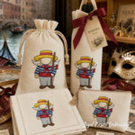 Venice Gondolier Gnome Machine Embroidery Design - 4 sizes
