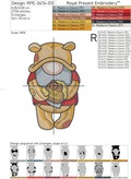 Gnome Winnie the Pooh large machine embroidery design - 4 sizes