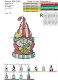Gnome with Christmas Tree - 4 sizes