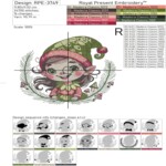 Christmas Gnome girl - 4 sizes