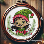 Christmas Gnome girl - 4 sizes