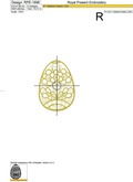 Gold Easter Egg Machine Embroidery Design - 3 sizes