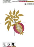 Golden Pomegranate Branch - 6 sizes