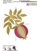 Golden Pomegranate Branch - 6 sizes