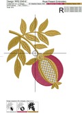 Golden Pomegranate Branch - 6 sizes