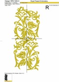 Baroque in Gold border - 3 sizes