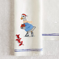 Goose on skates Christmas Machine Embroidery Design - 7 sizes