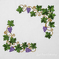 Grape Corners Machine Embroidery Designs - 6 sizes