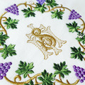 Grape Wreath Machine Embroidery Design - 8 sizes