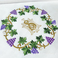 Grape Wreath Machine Embroidery Design - 8 sizes