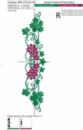 Grapes Digital Embroidery Pattern - 3 sizes
