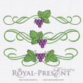 Three grapes borders set - 2 sizes