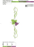 Three grapes borders set - 2 sizes