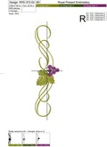 Three grapes borders set - 2 sizes