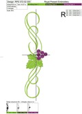 Three grapes borders set - 2 sizes