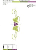 Three grapes borders set - 2 sizes
