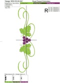 Three grapes borders set - 2 sizes