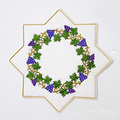 Grapes table placemat octagon ITH Machine embroidery design - 6 sizes