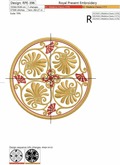 Greek round ornament free Machine Embroidery Design
